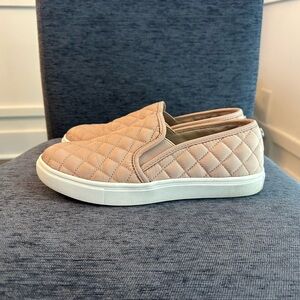 Light Pink Quilted Steve Madden Slip-On Sneakers